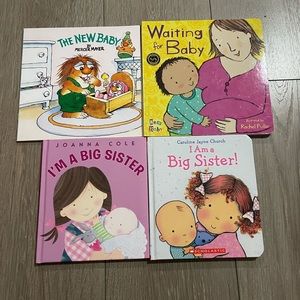 Set of 4 New Baby Books